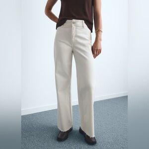 Mango Denim-Style Culotte Pants